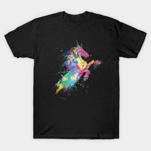 Splatter Paint Horse T-Shirt